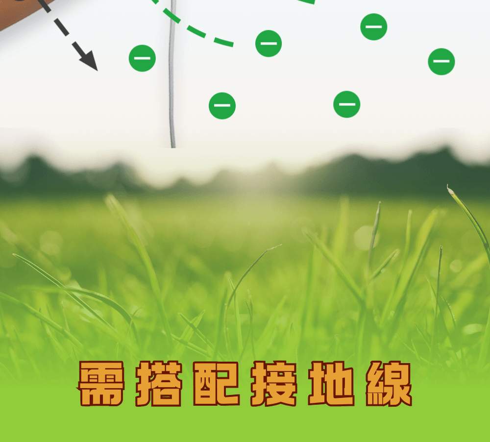 需搭配接地線使用