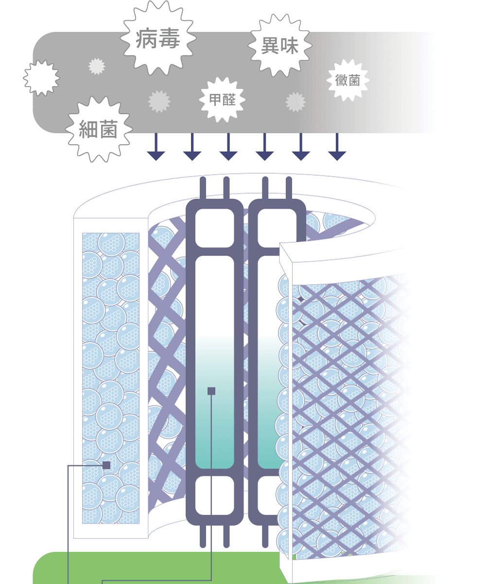 病毒、異味、甲醛、細菌、黴菌 通通清除 病毒、異味、甲醛、細菌、黴菌 通通清除