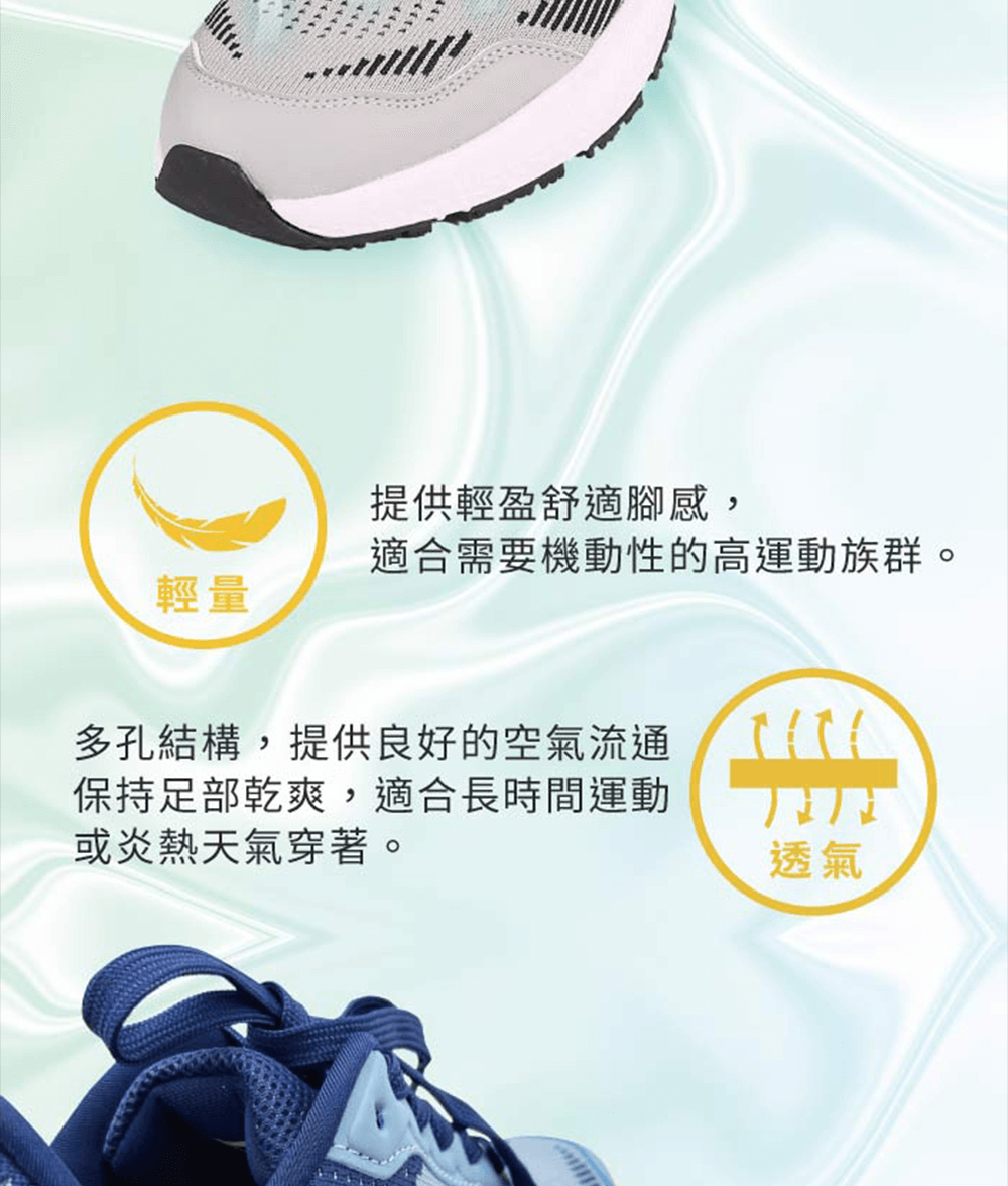 輕量設計，適合運動族群