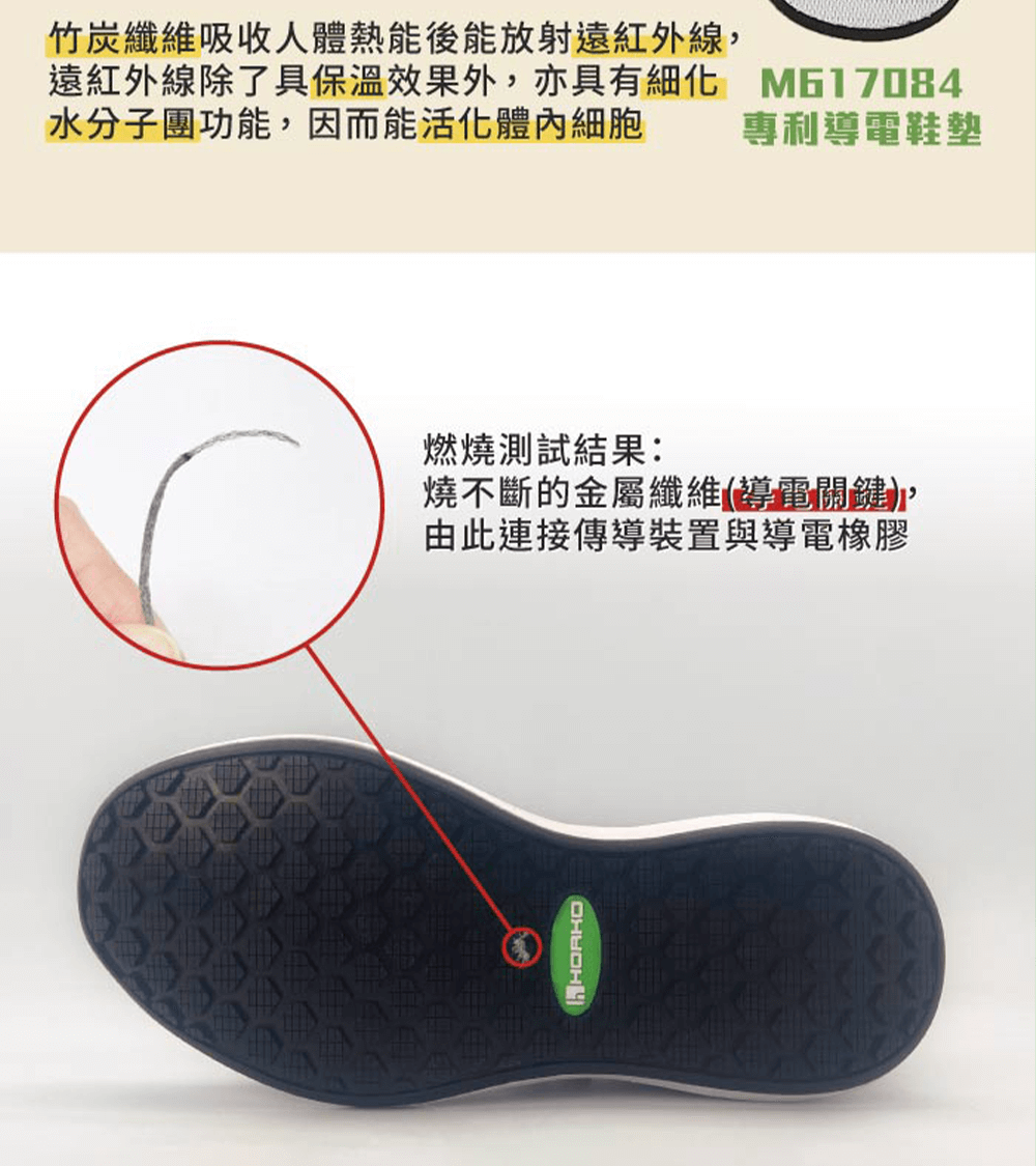 竹炭纖維洗滌不失效，釋放遠紅外線，健康再升級